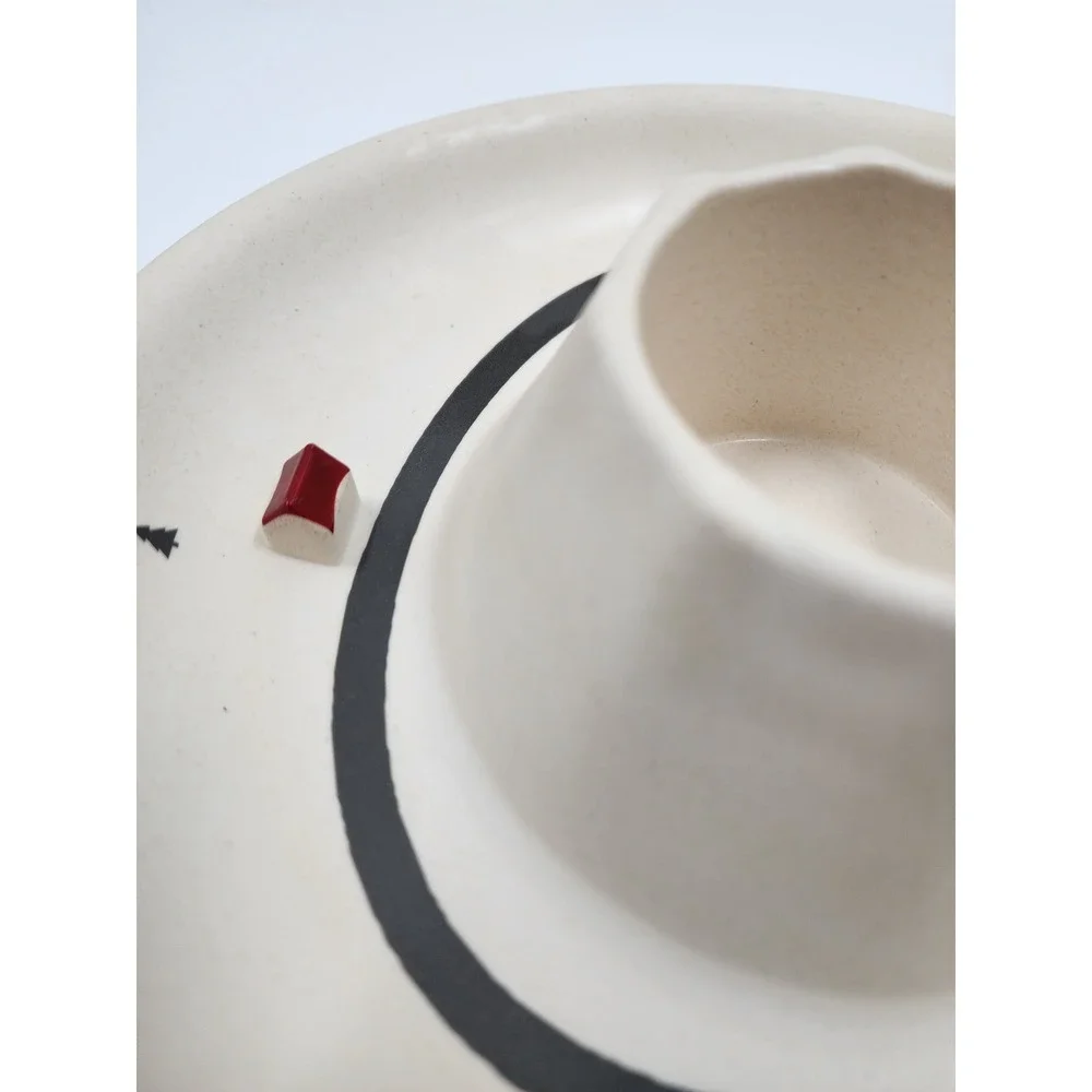 Suck UK Landscape Chip and Dip Bowl Cream Melamine Road House Serving Dish